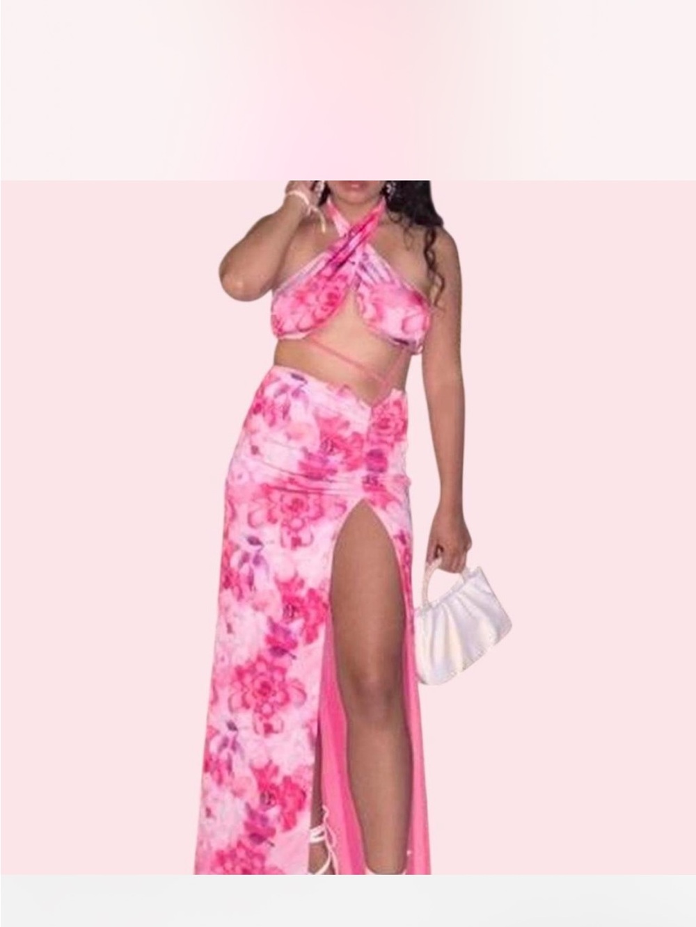 I am Gia Pink Floral dress